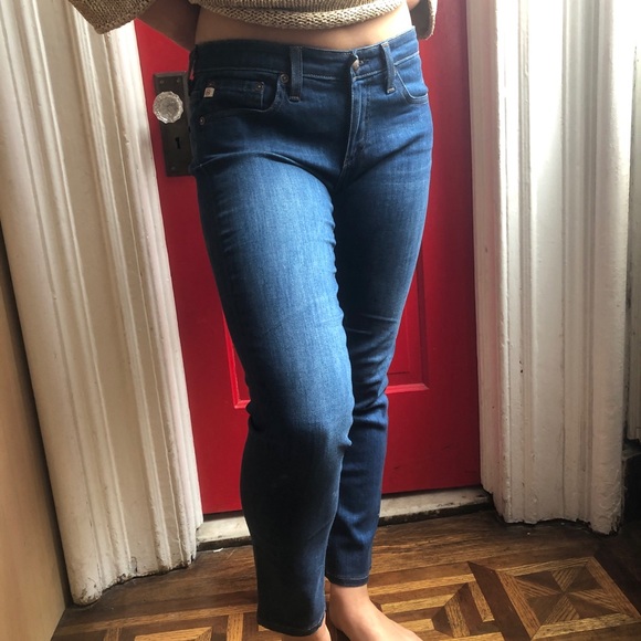 AG Blue The Stilt Cigarette Jeans 26 x 26 - Picture 2 of 8